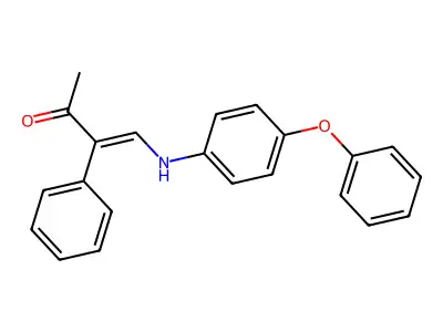 4-(4-Phenoxyanilino)-3-phenylbut-3-en-2-one structure