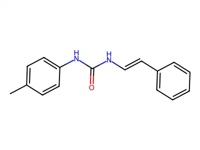 N-(4-methylphenyl)-N'-styrylurea structure