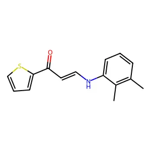 3-[(2,3-Dimethylphenyl)amino]-1-(thiophen-2-yl)prop-2-en-1-one structure