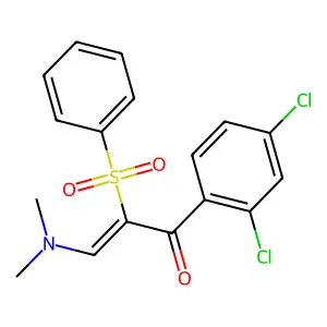 1-(2,4-Dichlorophenyl)-3-(dimethylamino)-2-(phenylsulfonyl)-2-propen-1-one structure
