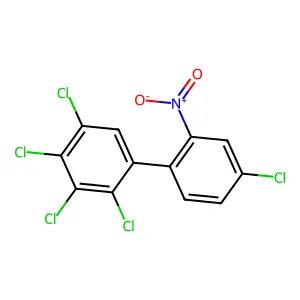 6-Nitro-2',3',4,4',5'-pentachlorobiphenyl structure