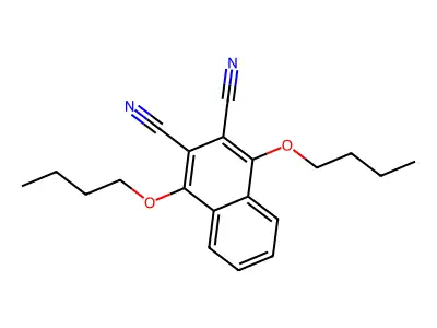1,4-Dibutoxy-2,3-naphthalenedicarbonitrile structure