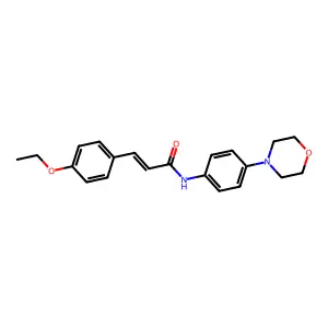 (E)-3-(4-ethoxyphenyl)-N-(4-morpholinophenyl)acrylamide structure