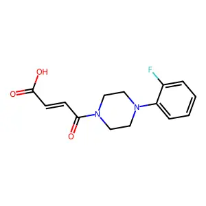 4-[4-(2-Fluorophenyl)piperazin-1-yl]-4-oxobut-2-enoic acid structure