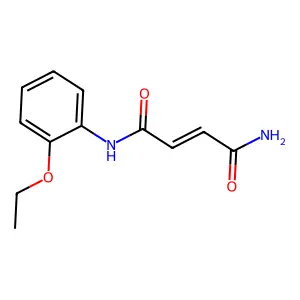 N-(2-ethoxyphenyl)-2-butenediamide structure