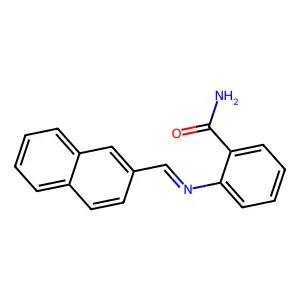 2-[(2-Naphthylmethylene)amino]benzamide structure