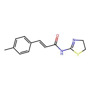 N-(4,5-dihydro-1,3-thiazol-2-yl)-3-(4-methylphenyl)acrylamide structure