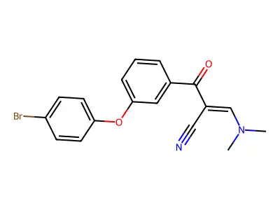 2-[3-(4-Bromophenoxy)benzoyl]-3-(dimethylamino)prop-2-enenitrile structure