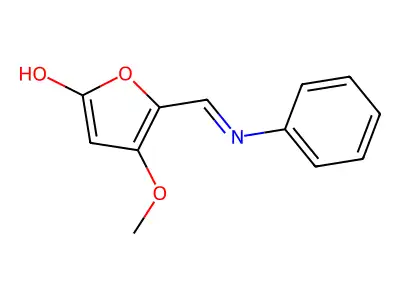 5-(anilinomethylene)-4-methoxy-2(5H)-furanone structure