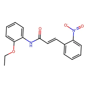 (E)-N-(2-ethoxyphenyl)-3-(2-nitrophenyl)prop-2-enamide structure