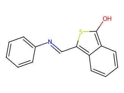 3-(anilinomethylene)-2-benzothiophen-1(3H)-one structure