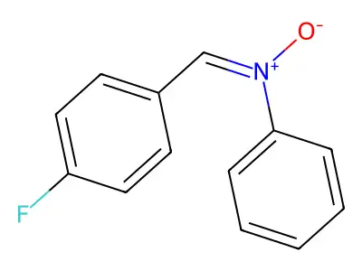 (E)-(4-fluorobenzylidene)(phenyl)azane oxide structure
