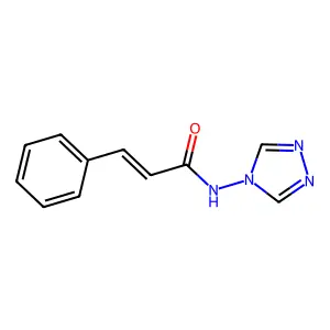 3-Phenyl-N-[1,2,4]triazol-4-yl-acrylamide structure