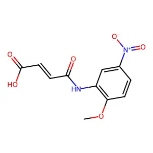 4-(2-Methoxy-5-nitroanilino)-4-oxobut-2-enoic acid structure