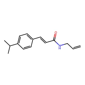 N-allyl-3-(4-isopropylphenyl)acrylamide structure