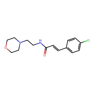3-(4-Chloro-phenyl)-N-(2-morpholin-4-yl-ethyl)-acrylamide structure