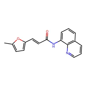 3-(5-Methyl-furan-2-yl)-N-quinolin-8-yl-acrylamide structure