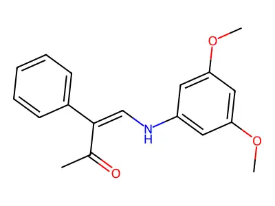 4-[(3,5-Dimethoxyphenyl)amino]-3-phenylbut-3-EN-2-one structure