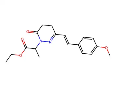 ethyl 2-[3-(4-methoxystyryl)-6-oxo-5,6-dihydro-1(4H)-pyridazinyl]propanoate structure