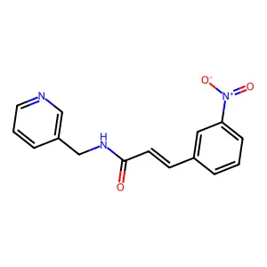 3-(3-Nitro-phenyl)-N-pyridin-3-ylmethyl-acrylamide structure