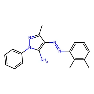 N-[(E)-(5-imino-3-methyl-1-phenylpyrazol-4-ylidene)amino]-2,3-dimethylaniline structure