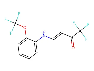 1,1,1-Trifluoro-4-{[2-(trifluoromethoxy)phenyl]amino}but-3-en-2-one structure