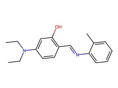 5-(Diethylamino)-2-{[(2-methylphenyl)imino]methyl}phenol structure