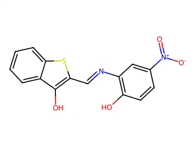 (2Z)-2-[(2-hydroxy-5-nitroanilino)methylidene]-1-benzothiophen-3-one structure