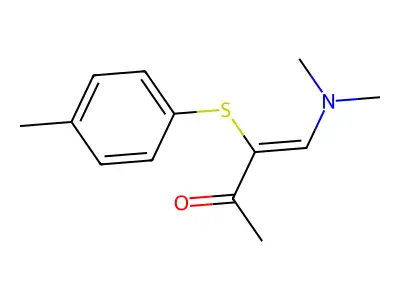 4-(Dimethylamino)-3-[(4-methylphenyl)sulfanyl]but-3-EN-2-one structure