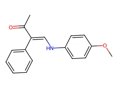 4-[(4-Methoxyphenyl)amino]-3-phenylbut-3-EN-2-one structure