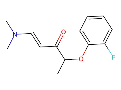 1-(Dimethylamino)-4-(2-fluorophenoxy)pent-1-en-3-one structure