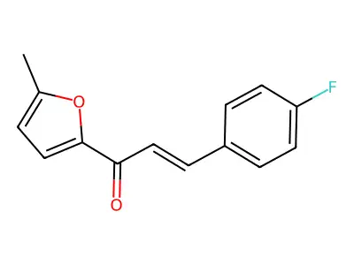 (2E)-3-(4-Fluorophenyl)-1-(5-methylfuran-2-yl)prop-2-en-1-one structure