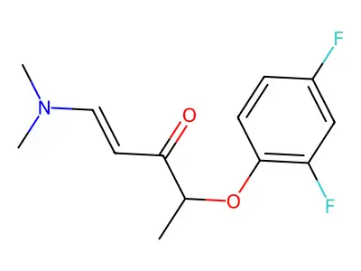 4-(2,4-Difluorophenoxy)-1-(dimethylamino)pent-1-en-3-one structure