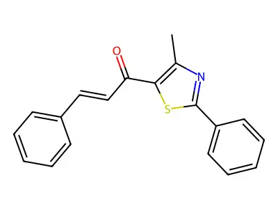 1-(4-Methyl-2-phenyl-1,3-thiazol-5-yl)-3-phenylprop-2-en-1-one structure