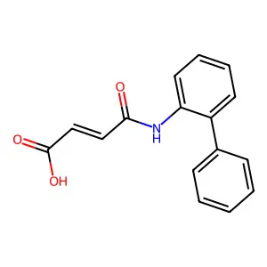 4-Oxo-4-(2-phenylanilino)but-2-enoic acid structure