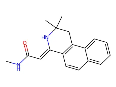 (2Z)-2-(2,2-dimethyl-1,3-dihydrobenzo[f]isoquinolin-4-ylidene)-N-methylacetamide structure