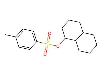 Decahydronaphthalen-1-yl 4-methylbenzene-1-sulfonate structure