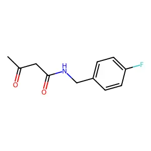 N-(4-Fluorobenzyl)-3-oxobutanamide structure