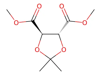 (2R,3R)-Dimethyl-2,3-O-isopropylidene tartrate structure