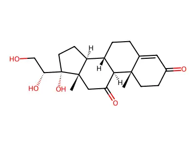 4-Pregnene-17-A-20-B-21-triol-*3-11-dion E structure