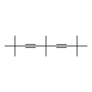 2,2,5,5,8,8-Hexamethylnona-3,6-diyne structure