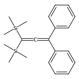 Silane, (3,3-diphenyl-1,2-propadienylidene)bis[trimethyl- structure
