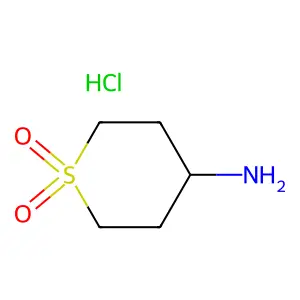 四氢-2H-硫代吡喃-4-胺 1,1-二氧化物 structure