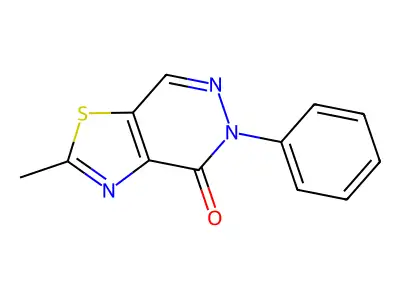 Thiazolo[4,5-d]pyridazin-4(5h)-one,2-methyl-5-phenyl- structure