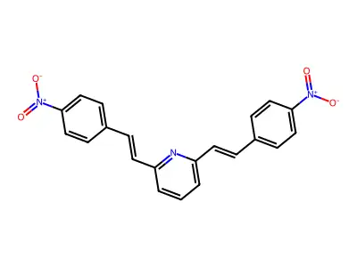 Pyridine, 2,6-bis[2-(4-nitrophenyl)ethenyl]- structure