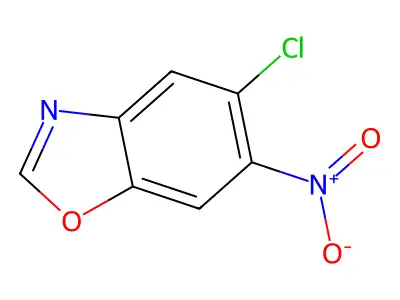 5-Chloro-6-nitro-1,3-benzoxazole structure