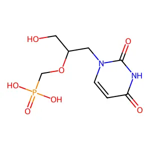 Cidofovir uracil analog structure