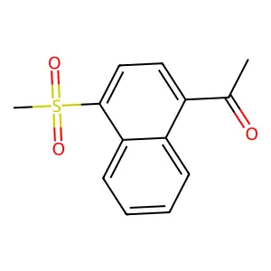 Ethanone, 1-[4-(methylsulfonyl)-1-naphthalenyl]- structure