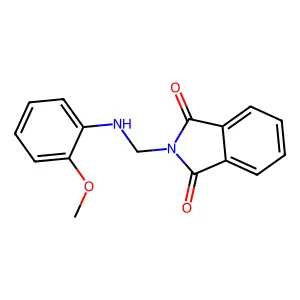 2-(((2-Methoxyphenyl)amino)methyl)isoindoline-1,3-dione structure