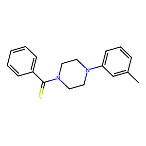 [4-(3-Methylphenyl)piperazin-1-yl](phenyl)methanethione structure